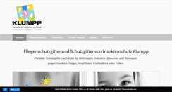 Desktop Screenshot of insektenschutz-klumpp.de